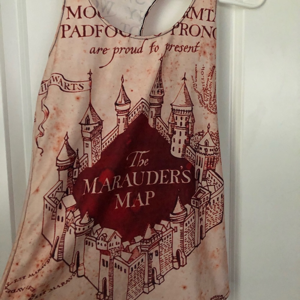 Harry Potter Marauders Map Tank Top